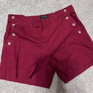 Banana Republic High Waist Maroon Shorts